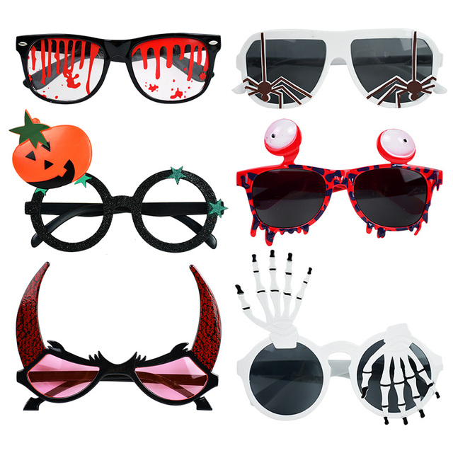 Okulary dyniowy pająk Web Bat na Halloween - rekwizyty przebranie i dekoracje do multi-stylowej imprezy (1 sztuka) - Wianko - 9