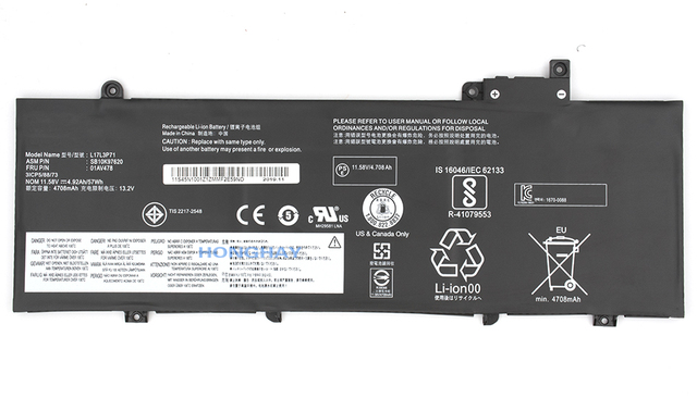 Bateria do laptopa Honghay L17L3P71 L17M3P71 L17M3P72 11.58V dla Lenovo ThinkPad T480s - Wianko - 5