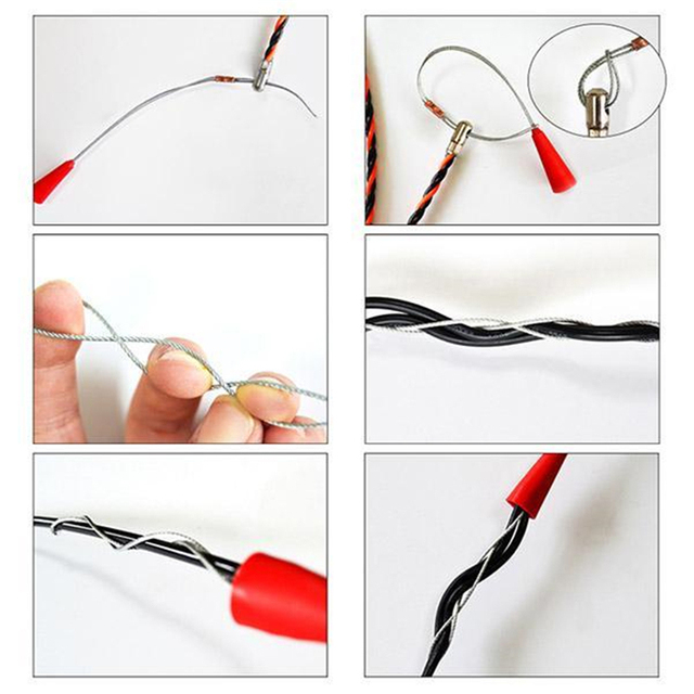 5mm Włókno szklane taśma przewód elektryczny 5-40m - narzędzie do pchania kabla - Wianko - 7