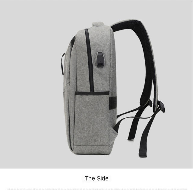 Męski plecak podróżny z ładowaniem USB i miejscem na laptopa 15.6 cala - wodoodporny - Wianko - 25