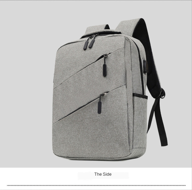 Męski plecak podróżny z ładowaniem USB i miejscem na laptopa 15.6 cala - wodoodporny - Wianko - 24
