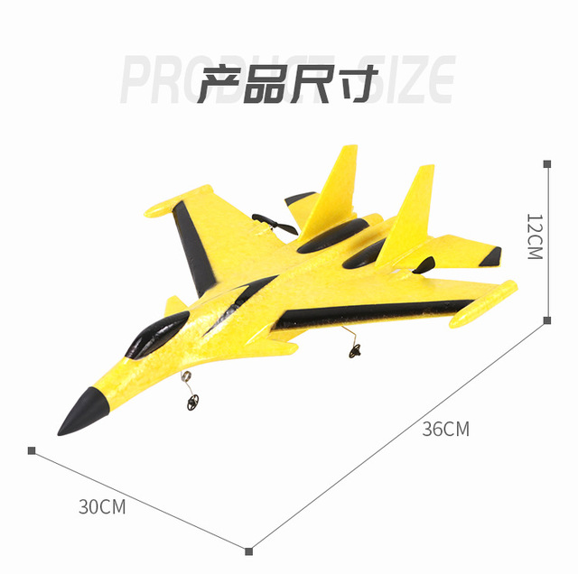 Szybowiec RC SU35 2.4G z ręcznym wyrzutem pianki - dron elektryczny z pilotem zdalnie sterowany oraz samochodem RC - Wianko - 9