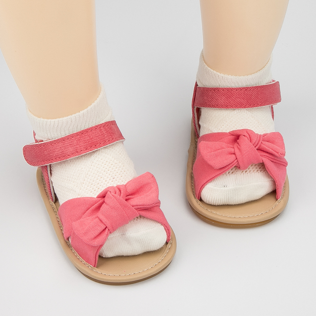 Sandały niemowlęce KIDSUN 2021 dla dziewczynki, kokarda w kropki, podeszwa antypoślizgowa - Wianko - 11