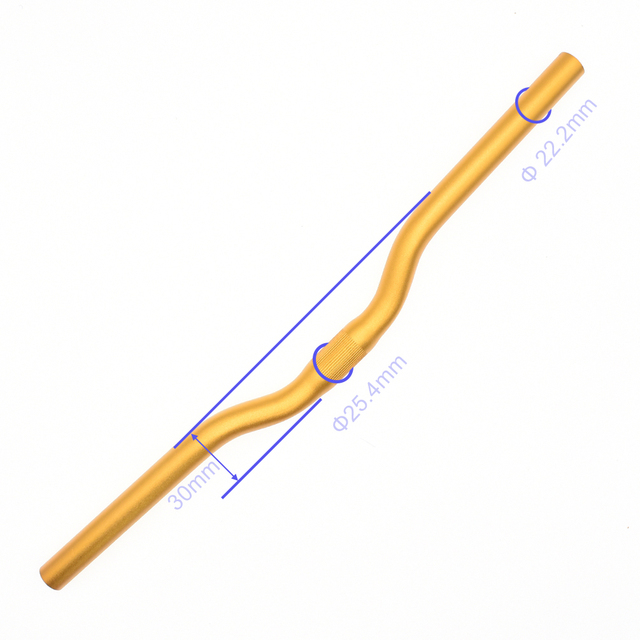 Kierownica rowerowa M do Brompton, wykonana ze stopu aluminium AL7050, szerokość 520mm, wysokość H30mm 80mm - Wianko - 5