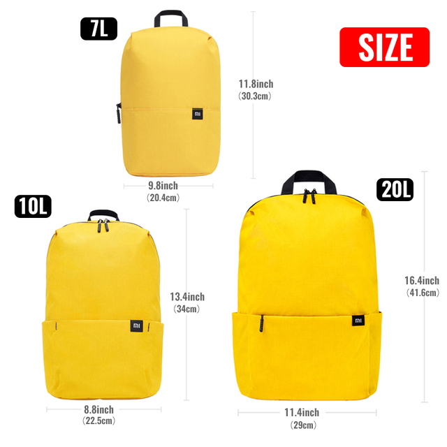 Plecak miejski Xiaomi wodoodporny kolorowe plecaki sportowe 7L/10L/20L - Wianko - 12