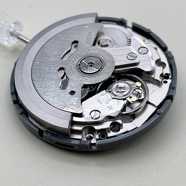 Japonia NH36A mechanizm mechaniczny z 24 klejnotami, czarna korona, oryginalny Seiko automatyczny mechanizm z datownikiem - akcesoria do zegarków - Wianko - 4