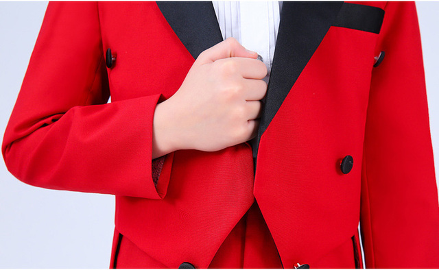Garnitur formalny Tuxedo fortepian dla chłopców - komplet na urodziny i ślub, 5 sztuk: kurtka, koszula, spodnie, krawat - Wianko - 17