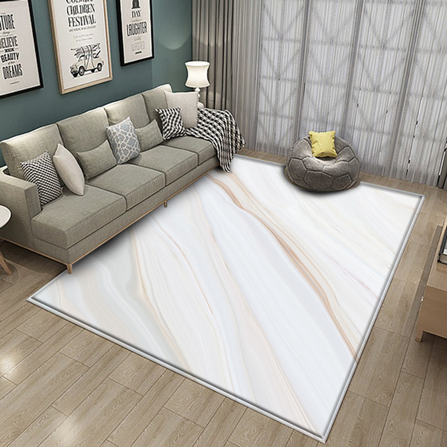 Dywan prostokątny w abstrakcyjne wzory geometryczne, nadrukowany marmurem, nowoczesny styl skandynawski, dla salonu, sypialni i dzieci - Wianko - 12