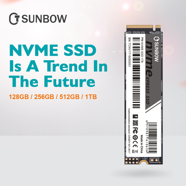 Twardy dysk SSD M.2 PCIe TCSunBow 2280 - 128GB/256GB/512GB/1TB, 3-letnia gwarancja - Wianko - 1