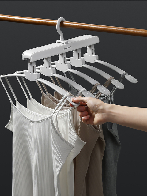 Przenośny składany wieszak na ubrania LEDFRE z wielofunkcyjnym schowkiem - wsparcie dla bezszwowych ubrań i domowego gospodarstwa - Wianko - 10