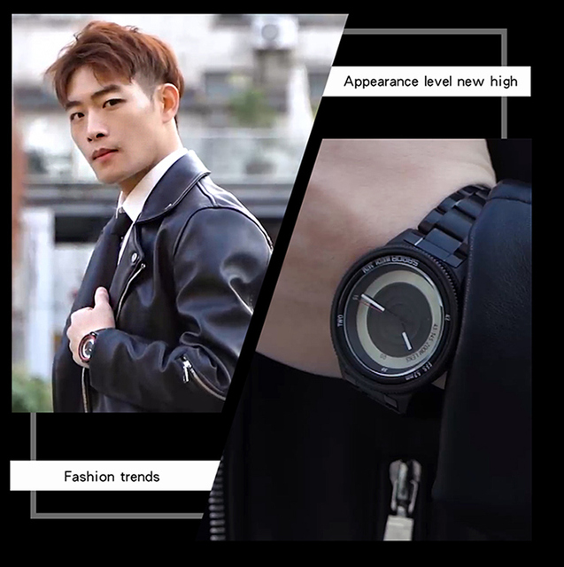 Gorący zegarek mężczyzny BASID mody twórczej, kwarcowy, prezent dla Gentlemana, luksusowa marka - Wianko - 4