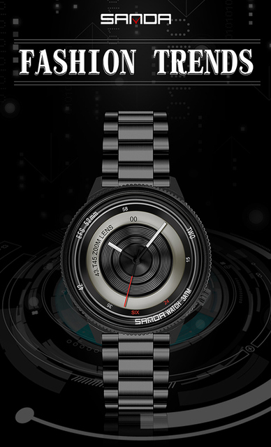 Gorący zegarek mężczyzny BASID mody twórczej, kwarcowy, prezent dla Gentlemana, luksusowa marka - Wianko - 1