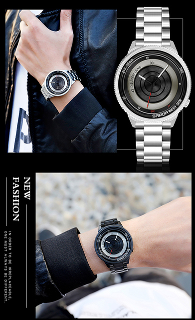 Gorący zegarek mężczyzny BASID mody twórczej, kwarcowy, prezent dla Gentlemana, luksusowa marka - Wianko - 9