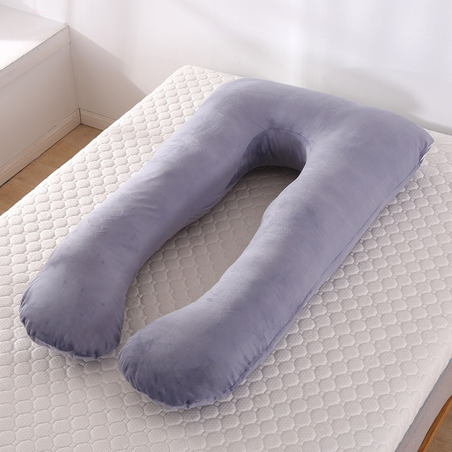 Poduszka dla kobiet w ciąży w kształcie litery U do snu, karmienia i ochrony talii - Wianko - 15