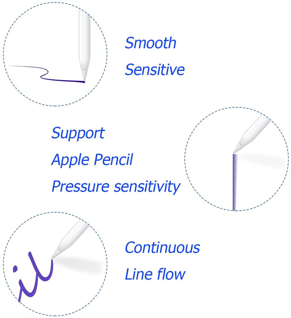 Końcówki ołówkowe Apple 1st 2nd Generation do iPad Stylus Nib - twarde, miękkie, dwuwarstwowe tłumienie - Wianko - 8