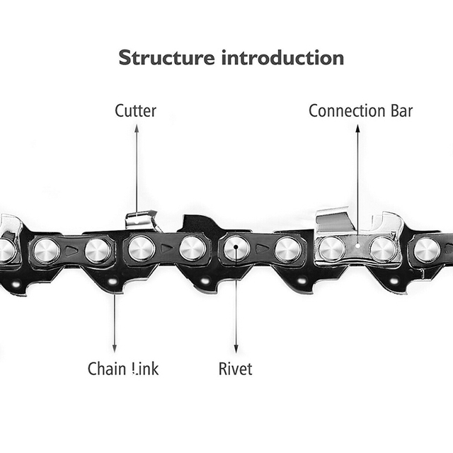Łańcuch do piły łańcuchowej 16 Cal Chainsaw Semi - dłuto, cięcie drewna, drwal, przycinanie, napęd, linki, piła elektryczna - Wianko - 4