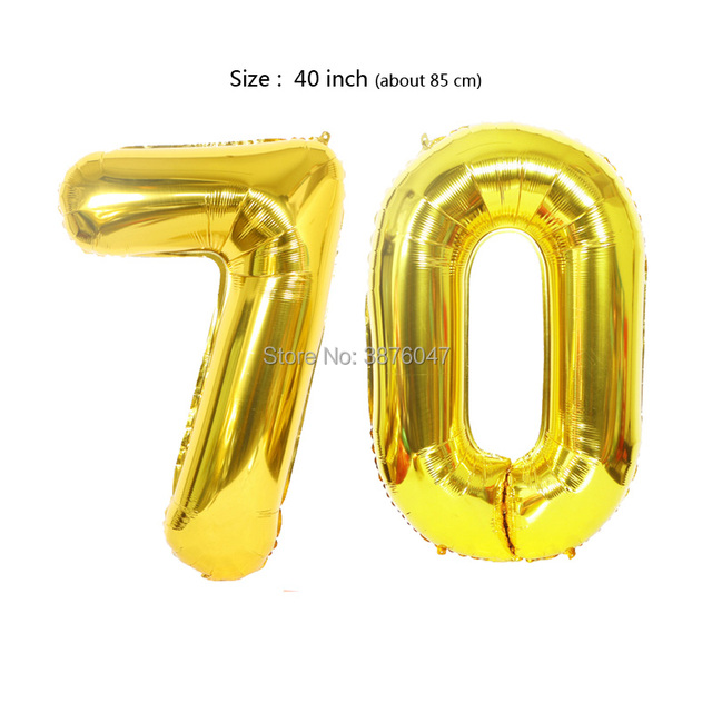Zestaw rosyjskich balonów urodzinowych z personalizowanymi numerami 70-79 - Wianko - 3