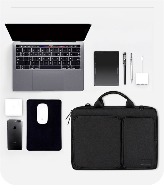 Torebka na laptopa XMESSUN 2021 do MacBooka Pro - skórzana torba do biznesu i pracy, model INS - Wianko - 9