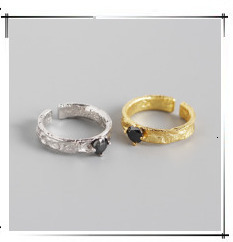 Pierścionek 925 srebrny w geometrycznym kształcie, prezent dla kobiet, minimalistyczny i ręcznie wykonany - nowy trend biżuteryjny 2021 - Wianko - 34