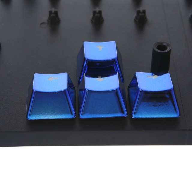Zestaw DIY PBT 12 klawiszy z metalową powłoką i ściągaczem do klawiatury mechanicznej - Wianko - 6