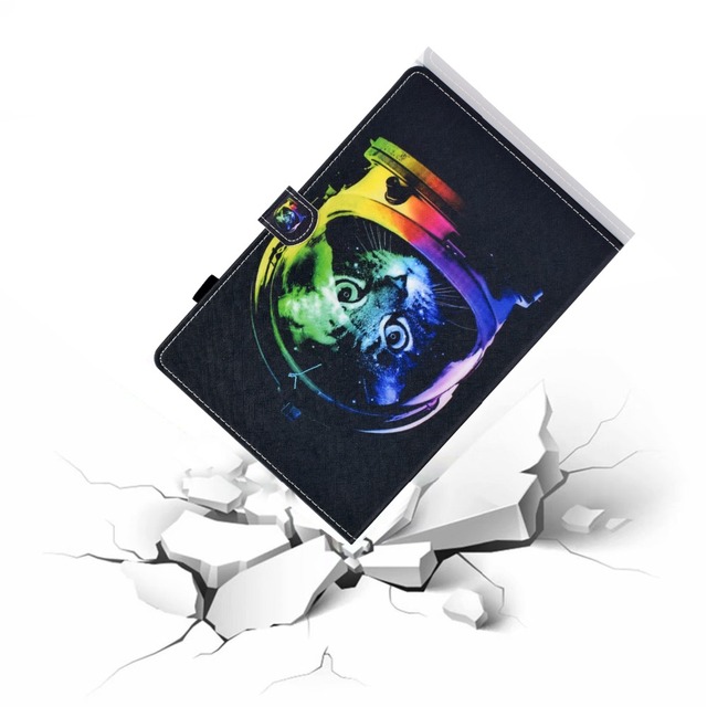 Kolorowa obudowa z nadrukiem pandy i kota dla tabletu Samsung Galaxy Tab S5e 10.5 SM-T720 T725 - długopis w zestawie - Wianko - 32