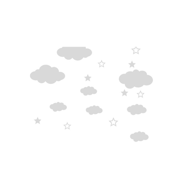 Naklejki ścienne wymienne Sypialnia 2019 - chmury, gwiazdy, balony - #45 - Wianko - 22