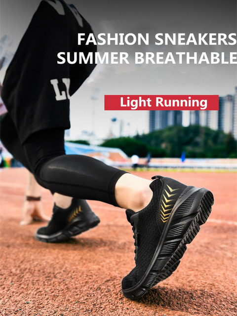 Nieformalne letnie obuwie męskie 2020 – lekkie buty do biegania z siatki o dużej rozmiarówce 39-48 - Wianko - 2
