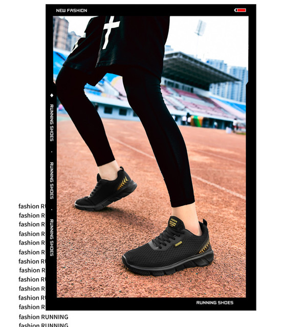 Nieformalne letnie obuwie męskie 2020 – lekkie buty do biegania z siatki o dużej rozmiarówce 39-48 - Wianko - 9