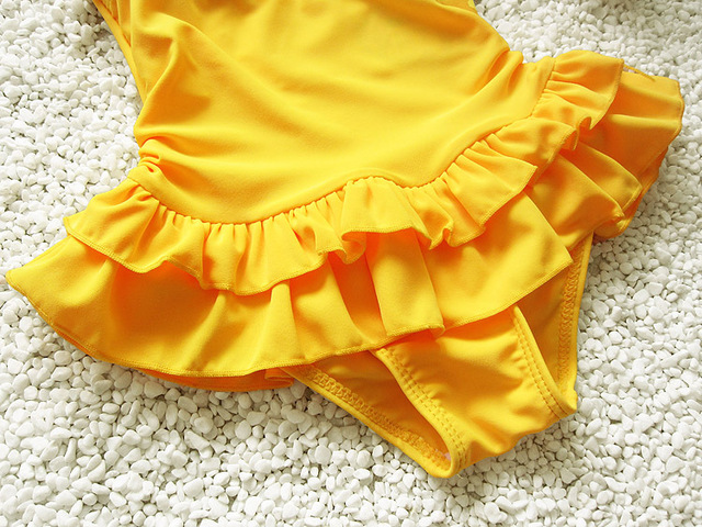 Dziewczęcy jednoczęściowy strój kąpielowy z motywem kwiatowym dla małych dziewczynek - Wianko - 14