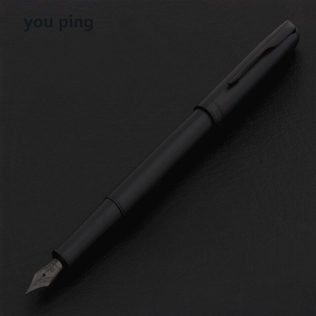 Pióro wieczne Jinhao 75 metalowe czarne - luksusowa jakość, idealne do pisania w finansach, biurach, szkolnych notatkach - Wianko - 3