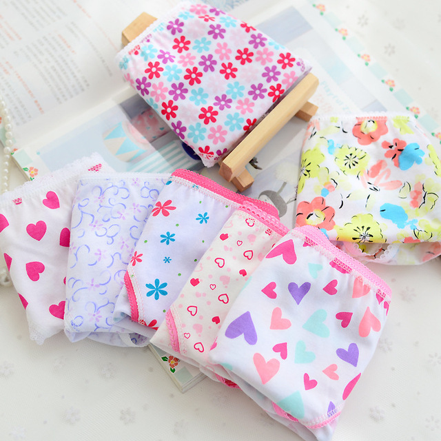 6 sztuk kolorowych bawełnianych majtek figi dla dziewcząt w wieku 2-12 lat - Wianko - 8