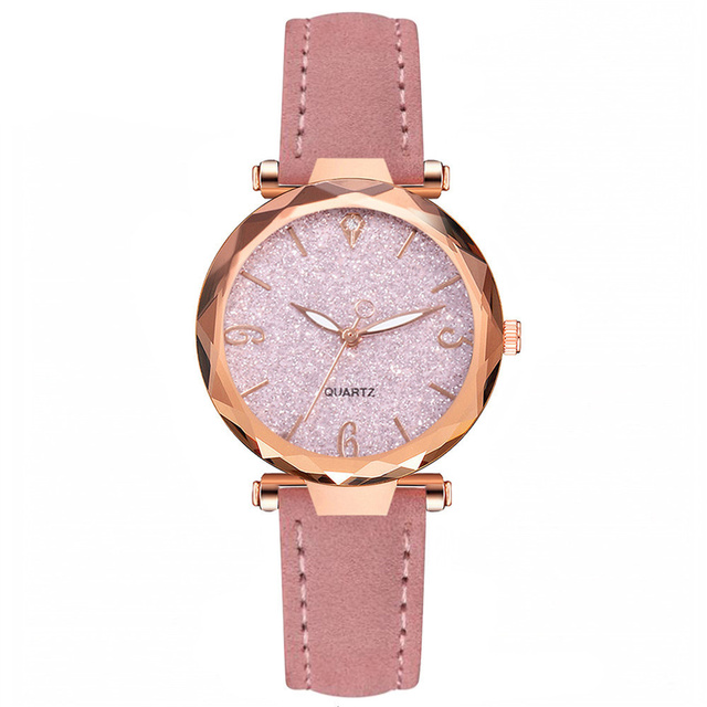 Damskie zegarki Starry Sky Casual luksusowe, skórzane, kwarcowe, Relógio Feminino Dropshipping - Wianko - 12