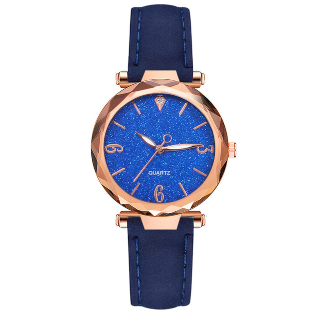Damskie zegarki Starry Sky Casual luksusowe, skórzane, kwarcowe, Relógio Feminino Dropshipping - Wianko - 18