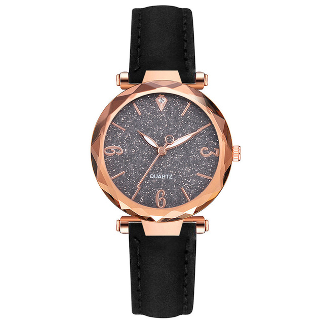 Damskie zegarki Starry Sky Casual luksusowe, skórzane, kwarcowe, Relógio Feminino Dropshipping - Wianko - 13