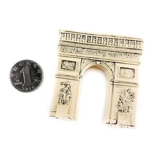 Magnesy na lodówkę Francuskie pamiątki turystyczne 3D - Paryż, łuk triumfalny, żywiczne naklejki - Wianko - 4
