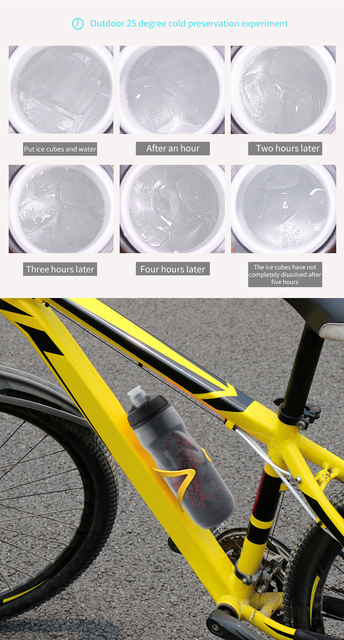 Bidon rowerowy KR 610ML - dwuwarstwowa izolacja termiczna, ochrona przed lodem, idealny na kolarstwo i wspinaczkę górską - Wianko - 6