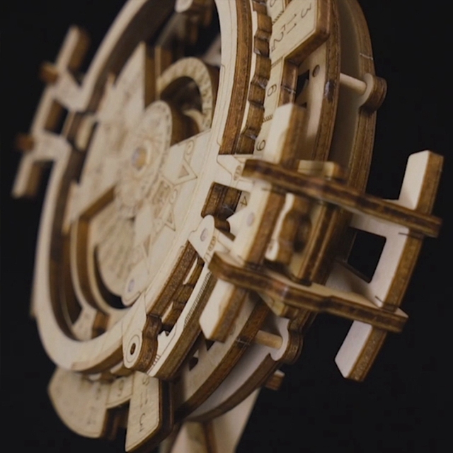 Robotime Wieczny Kalendarz DIY 3D z Drewna - Puzzle Montaż Gry Zabawki Prezent LK201 - Wianko - 5