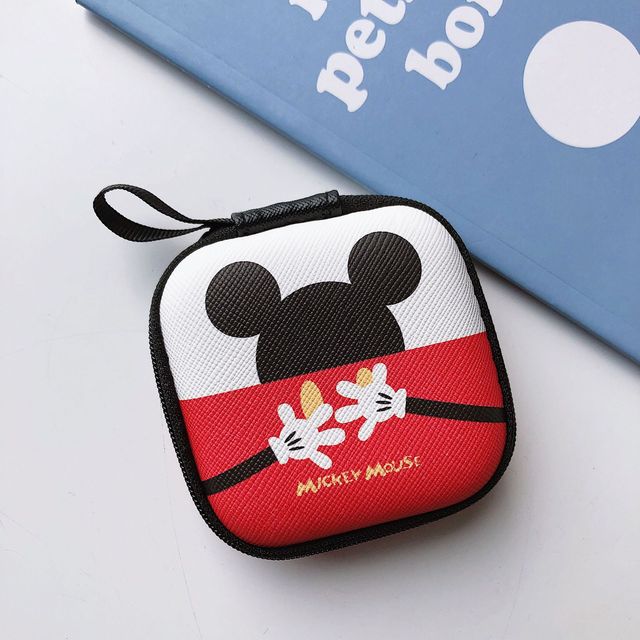 Figurka akcji Disney Mickey Mouse i Stitch - chłopiec i dziewczyna z portmonetką, torbą i schowkiem na słuchawki - Wianko - 4