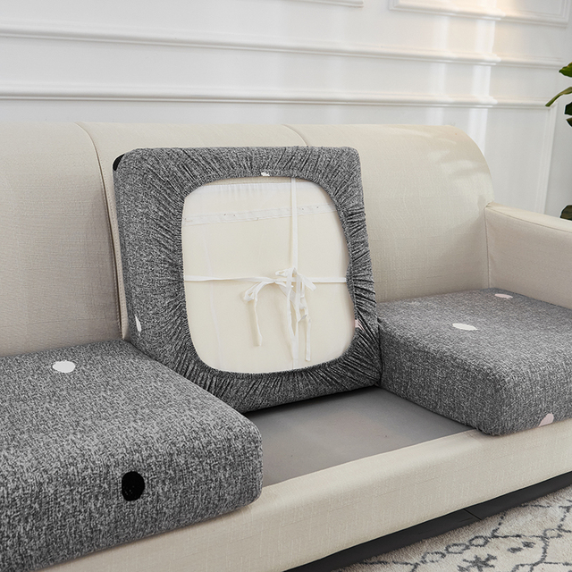 Elastyczny pokrowiec na poduszkę i meble - zestaw wypoczynkowy narzuty na sofę do salonu Room1/2/3/4 - Wianko - 23