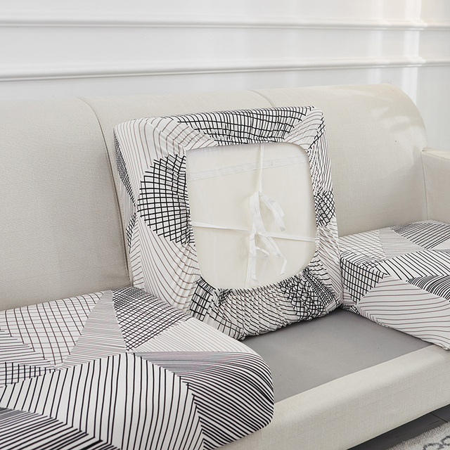 Elastyczny pokrowiec na poduszkę i meble - zestaw wypoczynkowy narzuty na sofę do salonu Room1/2/3/4 - Wianko - 28