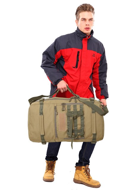 Torba podróżna z dużej pojemnością 50L, pojedyncza, na ramię, plecak sportowy taktyczny - Wianko - 3