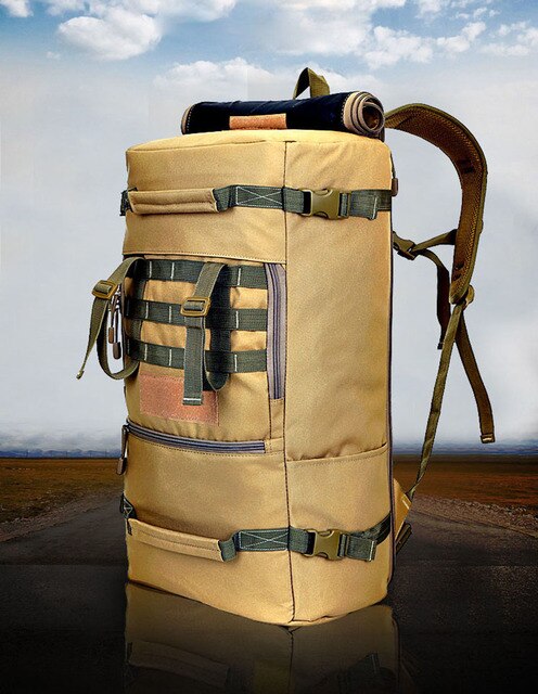 Torba podróżna z dużej pojemnością 50L, pojedyncza, na ramię, plecak sportowy taktyczny - Wianko - 7