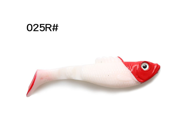Miękka przynęta W.P.E 5 szt. 100mm na ryby, 3D-eyes, body t-tail, Swimbaits Wobblers Fishing Tackle Baits - Wianko - 5