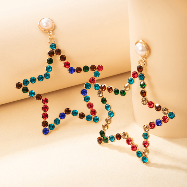 Kolczyki vintage z drzewa w kształcie pustych geometrycznych liści z perłami dla eleganckich kobiet - Wianko - 4