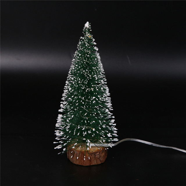 Drzewo świąteczne DIY 3D LED - ozdoba na biurko, igły sosnowe, dekoracje domu, prezenty na Boże Narodzenie i Nowy Rok 2022 - Wianko - 21