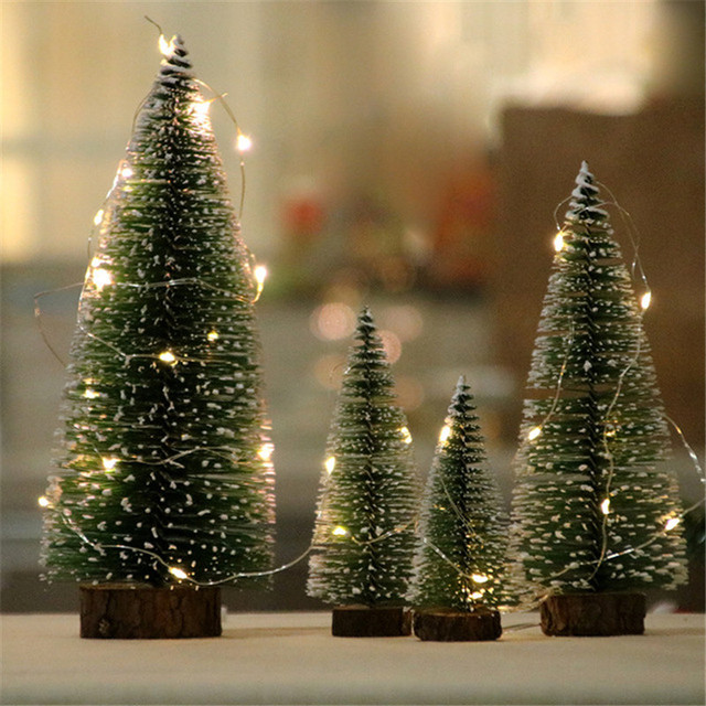Drzewo świąteczne DIY 3D LED - ozdoba na biurko, igły sosnowe, dekoracje domu, prezenty na Boże Narodzenie i Nowy Rok 2022 - Wianko - 13