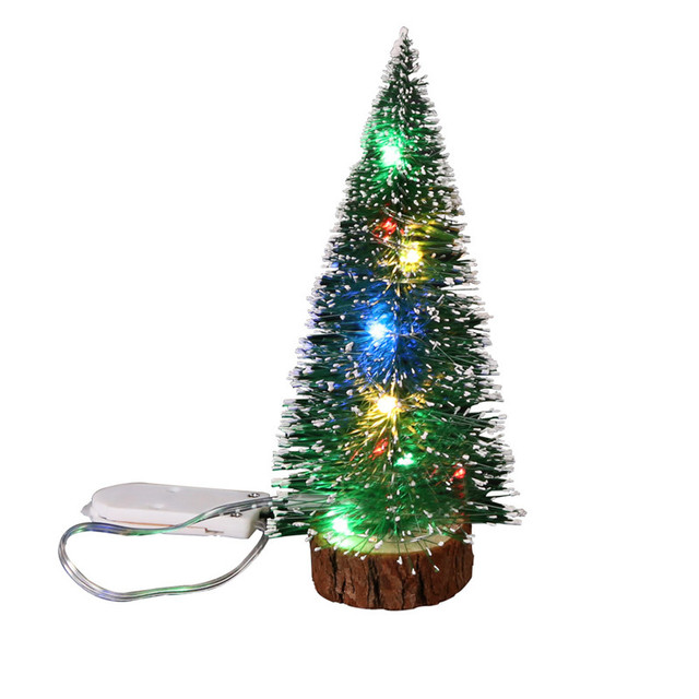 Drzewo świąteczne DIY 3D LED - ozdoba na biurko, igły sosnowe, dekoracje domu, prezenty na Boże Narodzenie i Nowy Rok 2022 - Wianko - 20