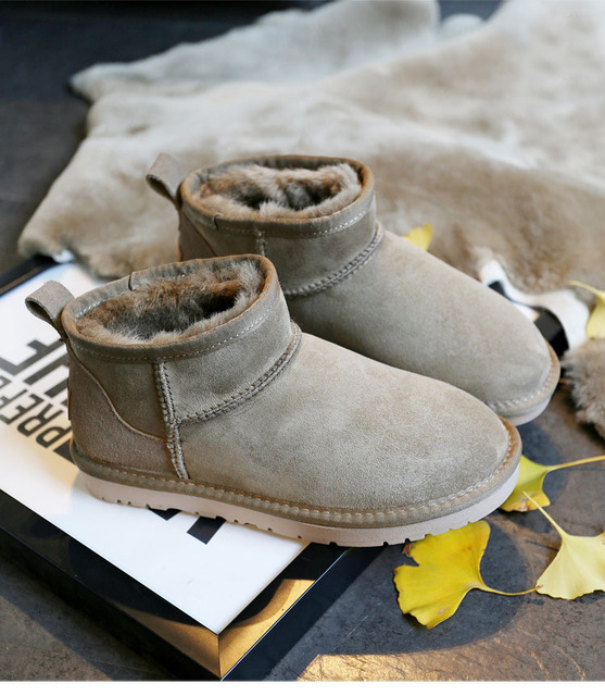 Wysokiej jakości damskie buty śnieżne z prawdziwym kożuchem Australia na zimę, futerko, ciepłe - Wianko - 6