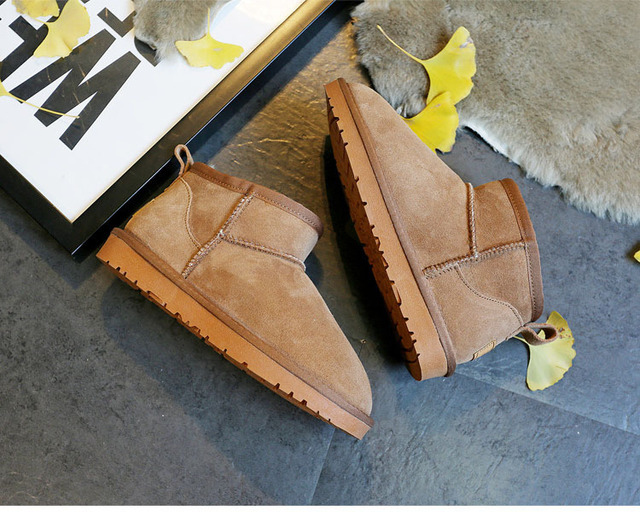 Wysokiej jakości damskie buty śnieżne z prawdziwym kożuchem Australia na zimę, futerko, ciepłe - Wianko - 9