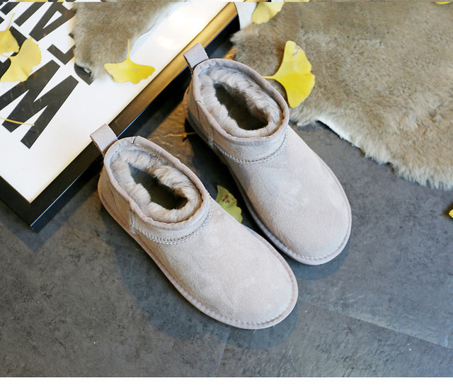 Wysokiej jakości damskie buty śnieżne z prawdziwym kożuchem Australia na zimę, futerko, ciepłe - Wianko - 17